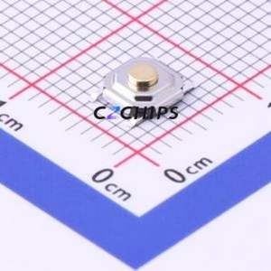 GT-TC084B-H017-L5 Tactile Switch SMD-4P,5.2x5.2mm Switch Single Pole Single Throw Round Button 2.5N Vertical Mount - Product Image 1