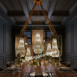 <b>Wedding</b> Metal Candle Stands for Walkway Luxury <b>Wedding</b> Event Crystal Chandelier Stands Beautiful Reception Event Walkway <b>Decor</b> - Product Image 6