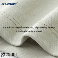Camiseta Kuenzi Casual de Punto Sólido, Manga Corta, Anti-bolitas, Absorbente de Sudor, Peso Pesado 240GSM, 7A Antibacteriana, Sensación Fresca