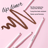 Crayon Lisse Longue Durée Lip Liner avec Brosse Intégrée et Taille-Crayon Vente en Gros Logo Personnalisé Marque Privée Lip Liner