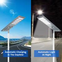 KCD étanche Solares Lmparas automatique SMD5050 Smart 100w 150w 200w 300w 12v DC LED lampadaires solaires à montage mural avec panneau