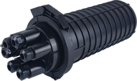 IP68 Waterproof Vertical Dome Optical Fiber Splice Closure 288C Fiber Cable Junction Box With Complete Installation Fittings