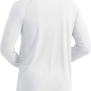 Camiseta de manga larga ligera estampada para hombre con cremallera 1/4, para pesca, running, protección solar, camisa de exterior, jersey con cremallera 1/4 - Product Image 4