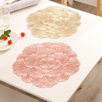 Nouveau dessous-de-plat isolant antidérapant anti-brûlure en PVC, style chinois, pour table à thé, tapis décoratif