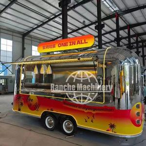Hot Dog & Hamburger Mobile Food Cart Trailer Nouveau Modèle Fast Food Snack Food Acier Inoxydable 5.5m - Product Image 1