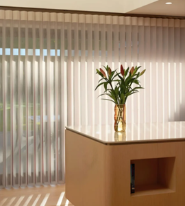 Tenda Oscurante da Sogno Bianca <span class=keywords><strong>per</strong></span> Finestra, Tenda Verticale Manuale <span class=keywords><strong>per</strong></span> Porta del Patio - Product Image 2