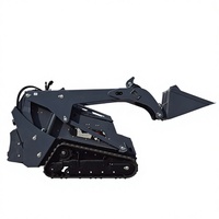 Mini-chargeuse compacte sur chenilles, moteur diesel, hydraulique, pour la ferme et le jardin