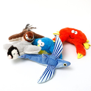 Pet Plush Toy Flapping Sound Shaking <strong>Bird</strong> &amp; Cat Toy with Sponge &amp; Polyester Materials Simulated Fish Wing for Dogs - Product Image 2