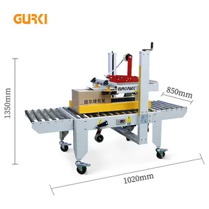 Automatische Case Bodem Taping Machine Auto Box Taper Top Bottom Tape Carton Sealer