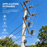 Dispositif combiné intelligent de protection contre les surtensions et de surveillance à distance, tension nominale 12 kV, modèle MRCA-12(Z) pour la distribution
