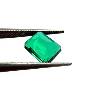 ANAS GEMS - Gema Verde de Esmeralda Hidrotermal Cultivada en Laboratorio, Corte Esmeralda, 9x11 mm, 5 ct, con Cambio de Color, Certificada por Terceros para la Fabricación de Joyas - Product Image 3