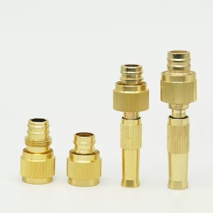 Pistolet d'arrosage de jardin domestique en alliage d'aluminium plaqué cuivre, connecteur de tuyau haute pression, buse droite pour le lavage de voiture - Product Image 6