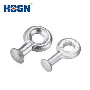 Connecteurs de raccordement électrique <span class=keywords><strong>HOGN</strong></span> Q/QP à œil de balle en acier, certifiés ISO, galvanisés à chaud, 600V 10A - Product Image 1