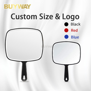 Vuông treo gương Salon cắt tóc làm tóc Gương cầm tay với xử lý xách tay trang điểm vẻ đẹp gương người đàn ông cạo râu bán buôn - Product Image 2