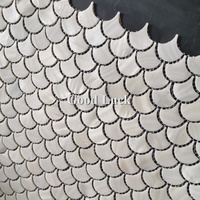 Coque d'abalone moderne, mosaïque, carreaux d'écaille de poisson, épaisseur de 2mm