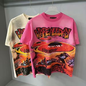 Camisetas de Verano para Hombre, Marca Nueva Vare, 100% Algodón, Manga Corta, Estilo Oversize, Diseño con Diamantes, Estilo Y2K, Personalizadas - Product Image 1