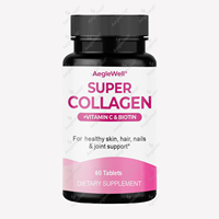 OEM ODM Aeglewell Super Collagène Plus Comprimés de Vitamine C pour la Peau, les Cheveux et les Ongles
