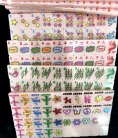 Ensemble de Mahjong Américain Rose de Luxe Moderne, 160 Tuiles, Design Rétro Pop Art, Jeu Complet, Divertissement, Cadeau pour Soirée Jeux