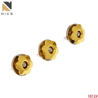Kancing Magnet Bunga Plum 17mm, Kancing Magnet Logam untuk Tas DIY, Penutup Tas, Grosir