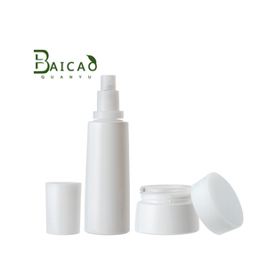 White moisturizer jar packaging cosmetic container set toner bottle glass bottles