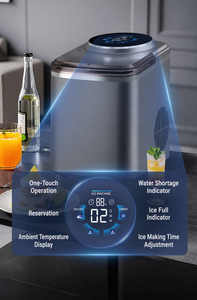 <span class=keywords><strong>Distributeur</strong></span> d'eau 3-en-1, machine à glaçons et mini-réfrigérateur, mini-machine à glaçons avec réservoir de stockage de 1,2 L pour la maison, l'extérieur et les camping-cars - Product Image 3