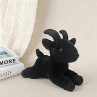 Peluche de chèvre simulée, poupée en peluche réaliste, chèvre en peluche douce et moelleuse pour la décoration de la maison, cadeau d'anniversaire pour enfants