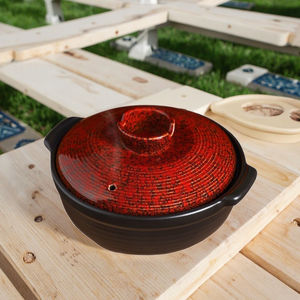 Haute valeur nouvelle casserole ragoût Style chinois Induction de gaz prêt résistant aux hautes températures couvercle en céramique soupe 24cm diamètre - Product Image 2