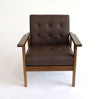 Vente de gros Mobilier de maison, chaise souple au design moderne pour le salon et l'hôtel, chaise canapé en bois massif avec tissu