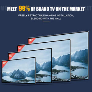 حامل تلفزيون جداري بذراع واحد كامل الحركة مع إمكانية الدوران 180 درجة، مصنوع من الفولاذ لشاشات 26-55 بوصة - Product Image 4