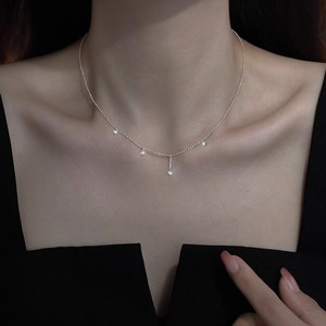 Teardrop Tassel Necklace For Women 2023 Trendy Clavicle Chain Light Luxury Accessory Party Jewelry - Product Image 2