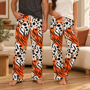 Ärmellose Herren-Pyjama hose aus 100% Polyester Print on Demand Home Wear für den Frühling Sommer Herbst-Thermisch gestrickte Schlaf hosen - Product Image 1