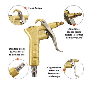 Pistolet de soufflage pneumatique haute pression pour dépoussiérage, pistolet de soufflage métallique pour camion avec raccords pneumatiques pour compresseur d'air - Product Image 2