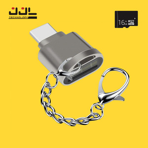 Lector de tarjetas tipo C, aleación de zinc, MicroSD TF, USB 2,0, multifunción para teléfono móvil - Product Image 5