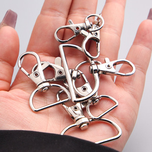 Ganchos giratorios de aleación de zinc y hebillas de boca de pez de 3 y 6 puntos, accesorios fuertes de metal para bolsos y equipaje, herrajes para joyería DIY y etiquetas de nombre. - Product Image 1