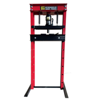 Presse hydraulique d'atelier de 20 tonnes avec pompe manuelle pour grue automobile