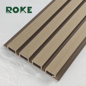 Revêtement mural <span class=keywords><strong>extérieur</strong></span> en composite bois-plastique ROKE, imperméable, panneau rainuré WPC, panneau mural décoratif <span class=keywords><strong>extérieur</strong></span> - Product Image 2