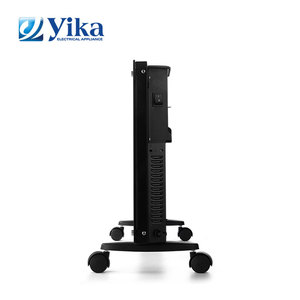 <span class=keywords><strong>Radiateur</strong></span> chauffant électrique <span class=keywords><strong>en</strong></span> <span class=keywords><strong>verre</strong></span>, thermostat réglable, panneau convexe, avec roues - Product Image 5