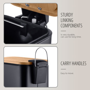 Nhà Máy Tùy Chỉnh Hộ Gia Đình Trong Nhà Kim Loại Bàn Đạp Thùng Rác Trong Nhà Thùng Rác Có Thể 5L Chất Thải Bin Với Nắp Và Bên Trong Xô - Product Image 2