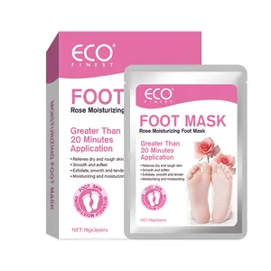 Rose Foot Peel Mask - 3 Pack Skin Exfoliating Foot Masks for Dry, Cracked Feet, Callus, Dead Skin Remover -281272