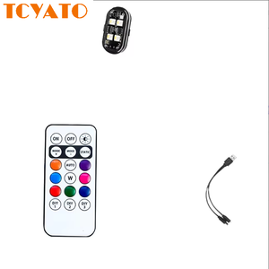 TCYATO Nouvelle lumière clignotante LED <span class=keywords><strong>sans</strong></span> <span class=keywords><strong>fil</strong></span> télécommandée pour voitures, motos, drones et scooters, lumière d'avertissement anti-collision - Product Image 1