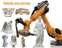 Bras robotisé de fraisage à 7 axes, machine de fraisage CNC, engrenage moteur pour la gravure du granit, du marbre et du bois - Qualité industrielle, longue durée de vie