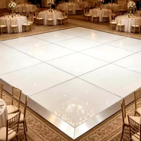 ANYCASE ACS-WOOD Plancher de danse - Contreplaqué et bords en aluminium, système de scène portable pour décoration et fournitures de mariage
