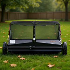 Vevor - Barredora de Césped de 42 Pulgadas, Capacidad de 12 Pies Cúbicos, Altura Ajustable, Recolector de Césped Manual para Limpieza de Jardín - Product Image 2