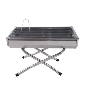 Grill de Table turc coréen, <span class=keywords><strong>petit</strong></span> <span class=keywords><strong>barbecue</strong></span> d'extérieur pliable et Portable en acier inoxydable, <span class=keywords><strong>barbecue</strong></span> au charbon de bois - Product Image 3
