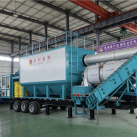 Centrale de malaxage d'asphalte mobile 60T durable pour production continue – Prix compétitif