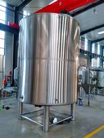 10000L grande brasserie utilise industriel équipement de brassage de bière en acier inoxydable de chauffage de vapeur de quatre navires