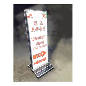 signage with solar garden panel 68mm led power light box strip lights 5.5v 60 w
