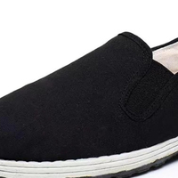 2 paires de chaussures traditionnelles chinoises de style ancien de Pékin, unisexes, pour arts martiaux, kung-fu, tai-chi - Semelle en caoutchouc
