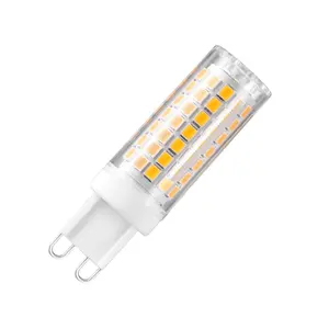 Lâmpada led regulável g4 ac220v, 360 graus, longa duração, 50000h, 8w, lâmpada g9