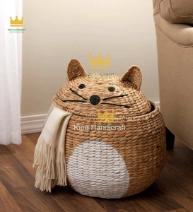 Cestas de Almacenamiento de Jacinto de Agua a Precio Económico con Diversas Formas de Animales Adorables para Organizar el Dormitorio de los Niños - Product Image 6